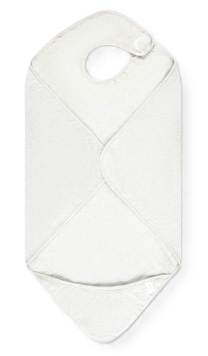 מגבת רחצה קפוצ'ון עם תליה על צוואר ההורה 100% כותנה - שמנת