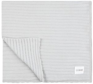 שמיכה סרוגה לתינוק 100% כותנה 100X85 ס"מ - תכלת