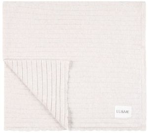 שמיכה סרוגה לתינוק 100% כותנה 100X85 ס"מ - בז