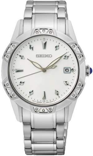 SEIKO SKK727 נשים זכוכית ספיר משובץ יהלומים