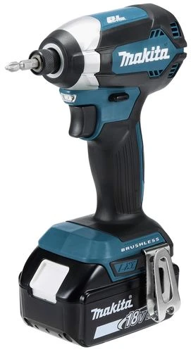 מברגת אימפקט 170 ניוטון-מטר מנוע BL מתח 18V הכולל 2 סוללות 5.0 אמפר ומטען מהיר חכם - מקיטה MAKITA - דגם DTD153RTE 