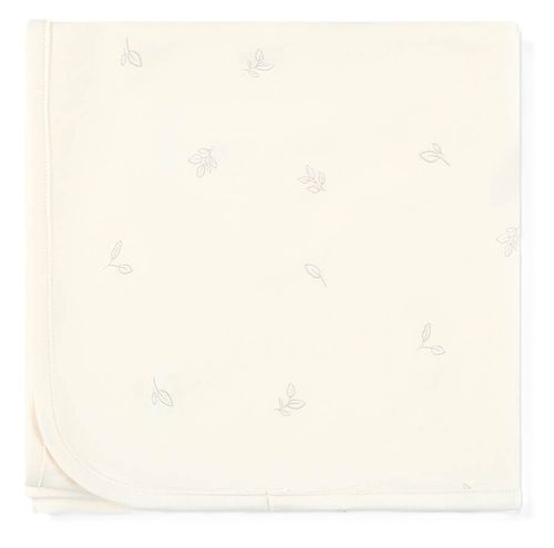 שמיכת תינוק קיצית דו-צדדית 100% כותנה 80X80 - שמנת