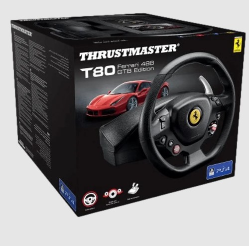 הגה T80 FERRARI488 S4/PC GTB לPC/PS4/PS5 מבית Thrustmaster