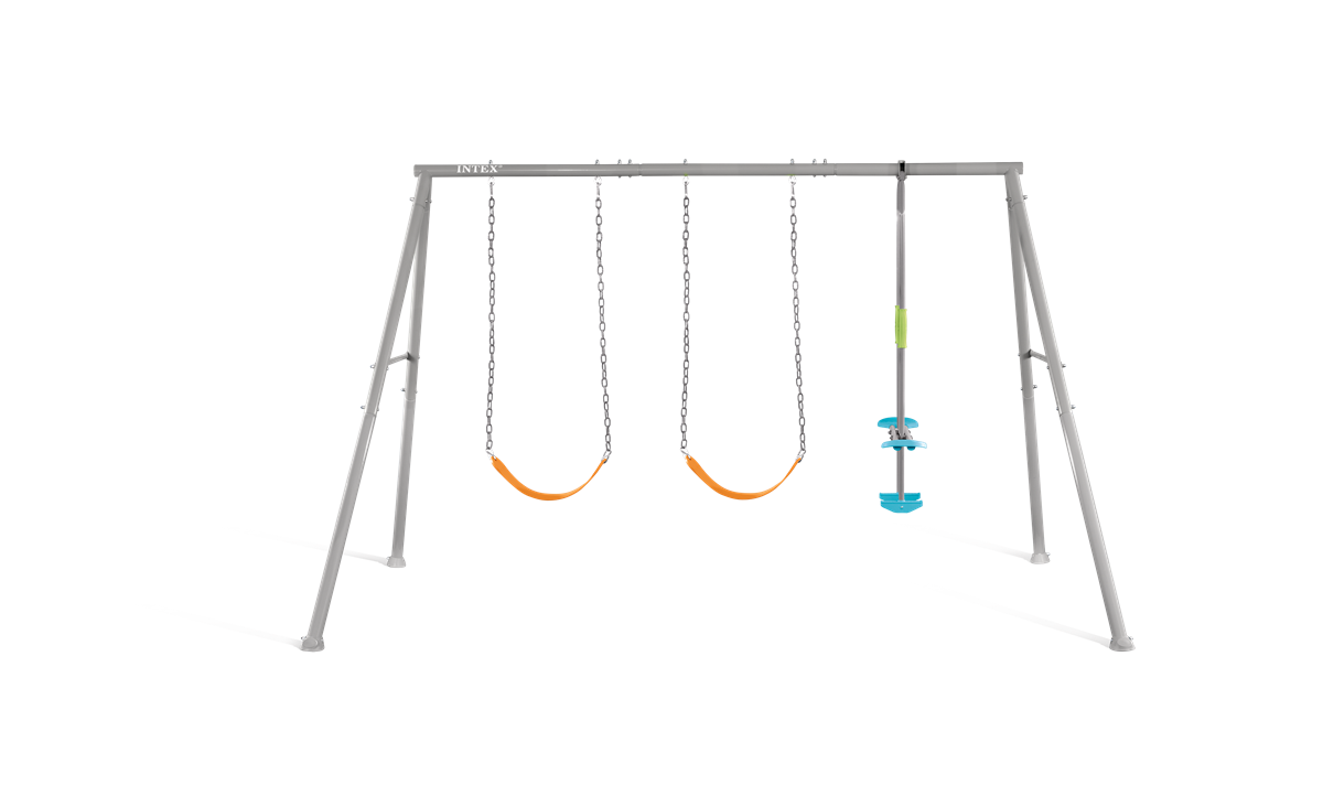 נדנדת חצר אפורה שלושה חלקים INTEX 44123