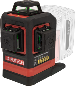 MULTICROSS 3D 18VMAX – גוף לייזר 3D קווים ירוקים