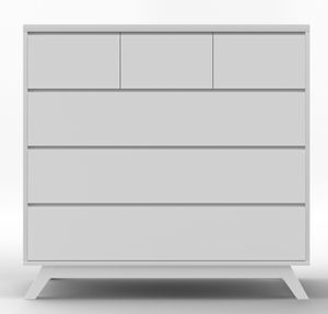 שידת החתלה 100 ס"מ עם מסילות נסתרות בטריקה שקטה - שנחאי