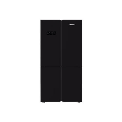 מקרר 4 דלתות 572 ליטר דגם KQD1644GB BLOMBERG כולל מפסק שבת בצבע זכוכית שחורה