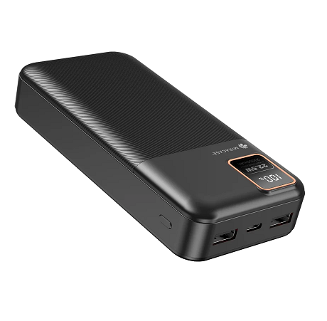 סוללת גיבוי סוללת טעינה אלחוטית ניידת ואיכותית לבן / שחור כולל מסך תצוגה 20000mAh דגם Miracase MPB20LCD מטען נייד Power Bank 99317-000-55 99317-000-54