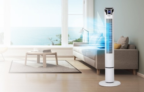 מאוורר מגדל כולל שליטה Wifi תצוגת LED ושלט Homex הומקס