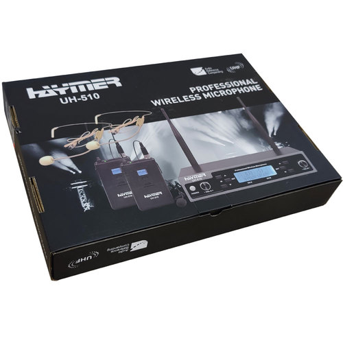 זוג מיקרופונים מדונה אלחוטיים HAYMER UH-510