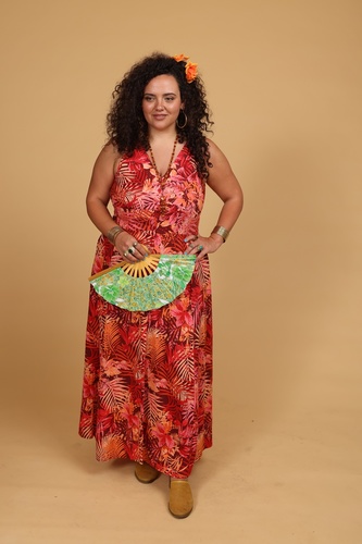 שמלת לולאות מקסי plus size