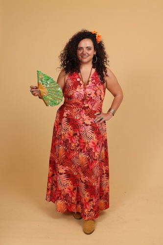 שמלת לולאות מקסי plus size