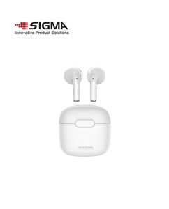 Bluetooth On-Ear TWS SIGMA אוזניות בצבע לבן