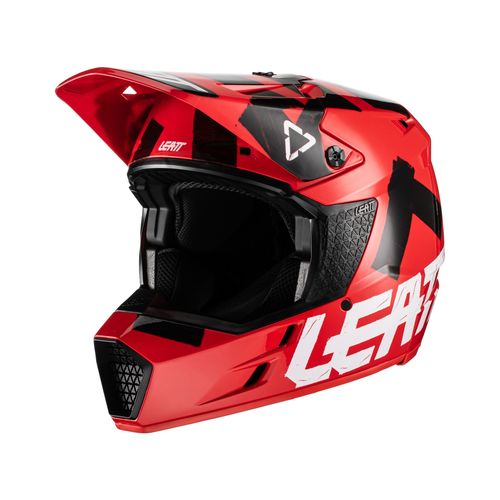 קסדת ילדים ליט שחור / אדום -  LEATT MOTO 3.5 BLACK JR V22