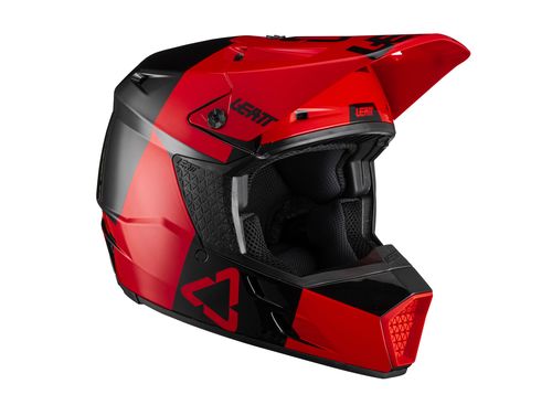 קסדת ילדים ליט אדום / שחור - LEATT MOTO 3.5 JR V21