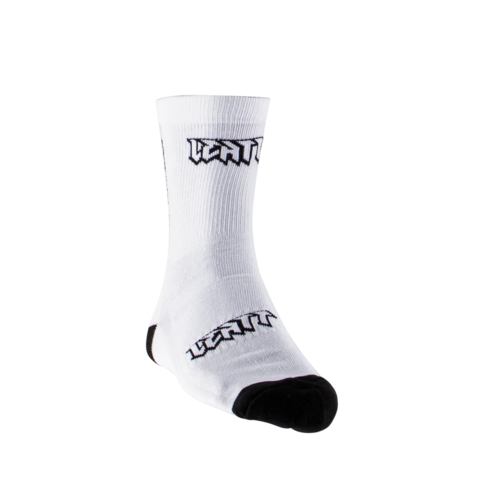 גרבי רכיבה קצרים ליט שחור / לבן - LEATT MTB SOCKS 