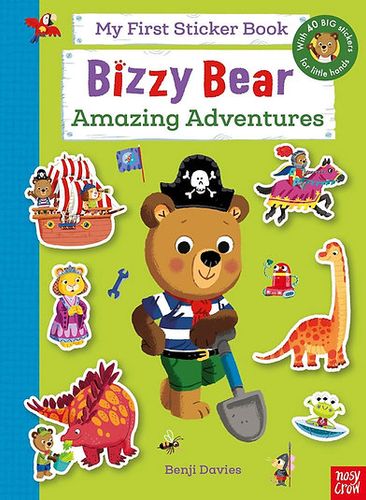חוברת מדבקות גדולות וחפש ומצא כלי תחבורה Busy Bear