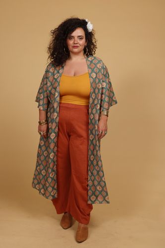 עליונית קימונו יולי plus size