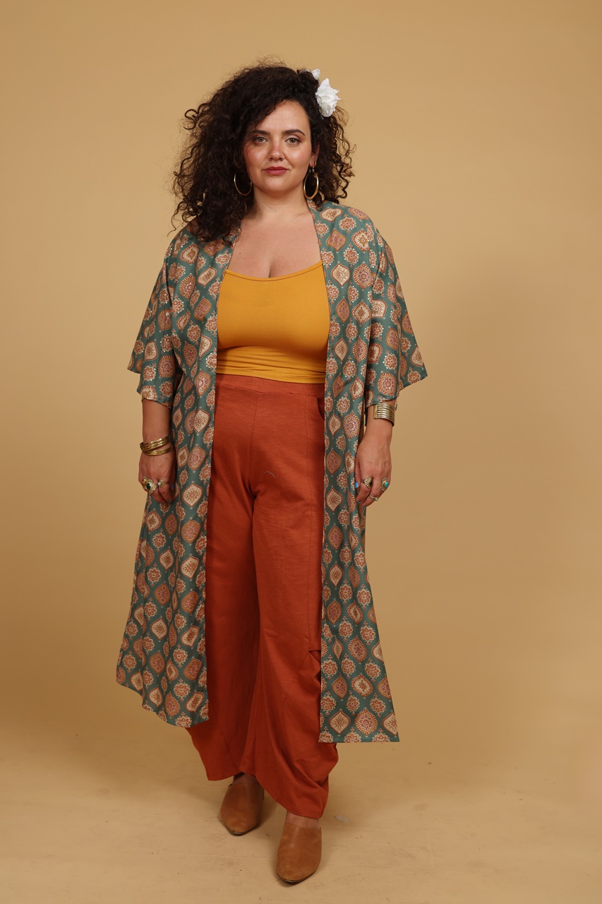 עליונית קימונו יולי plus size