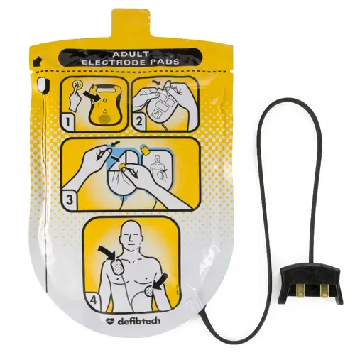 אלקטרודות לדפיברילטור LIFELINE AED חברת Defibtech - מבוגר