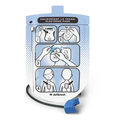 אלקטרודות לדפיברילטור Lifeline AED חברת Defibtech - ילד
