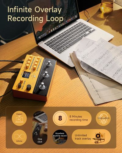 EC7138 פדל מולטי אפקט לגיטרה אקוסטית APL מבית DONNER