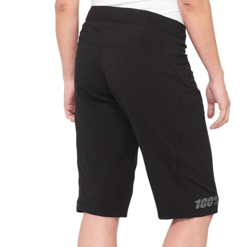 מכנס רכיבה קצר לנשים 100% שחור - RIDECAMP SHORTS