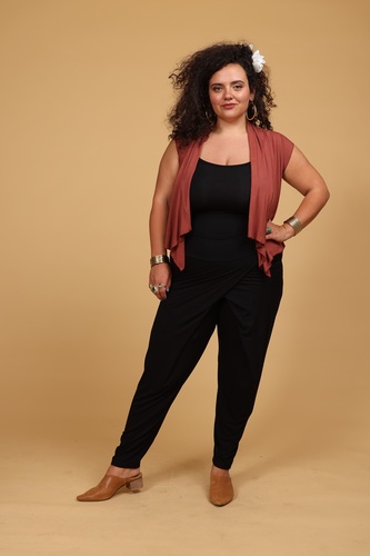 ווסט לייקרה קצר plus size