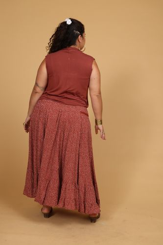 חצאית ויסקוזה plus size