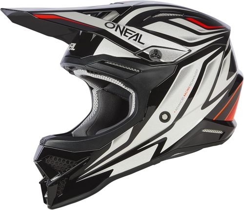 קסדת אוניל שחור / לבן - ONEAL 3SRS VERTICAL V22