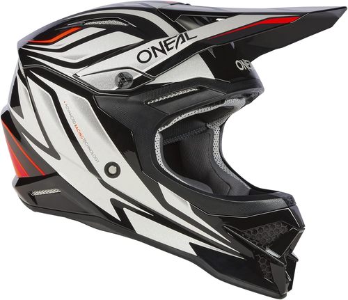 קסדת אוניל שחור / לבן - ONEAL 3SRS VERTICAL V22