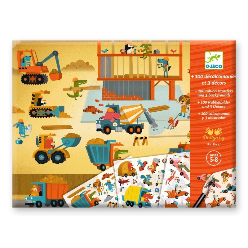 יצירה הדבקה עם עפרון אספלט - Djeco