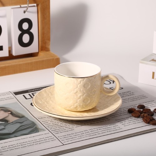 סט 6+6 ספלים לקפה דגם אנדלוסיה קרם -Y.C.034280