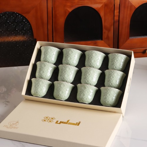 סט 12 ספל בדוי דגם אנדלוסיה מנטה  -Y.C.034389