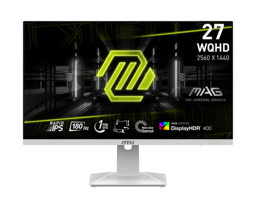  מסך מחשב לבן גיימינג MSI MAG 274QRFW 2K 
