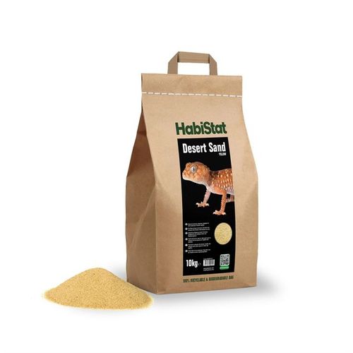 חול טבעי צהוב לטרריום HABISTAT 10 ק