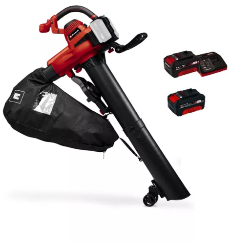 מפוח שואב/גורס נטען 36V כולל 2 סוללות 4AH מבית EINHELL