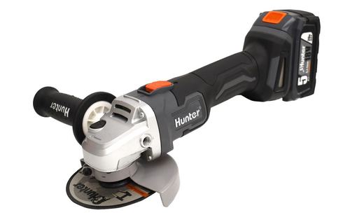 משחזת זוית נטענת 18V  מקצועית 5'' BRUSHLESS 102705-023 בארגז מודולרי גדול HUNTER 
