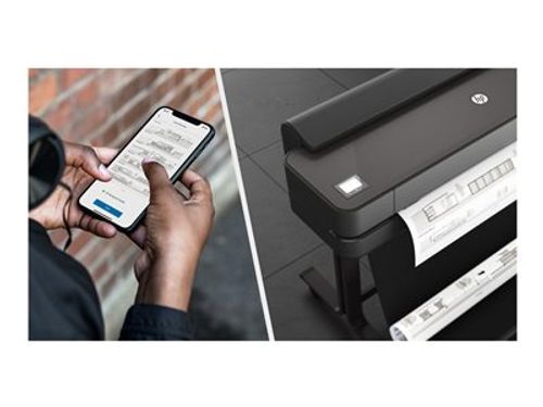 מדפסת פלוטר HP DesignJet T650 36-in Printer 5HB10D