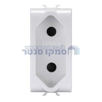 שקע כח דו פין 1 מודול Gewiss Chorus 10A