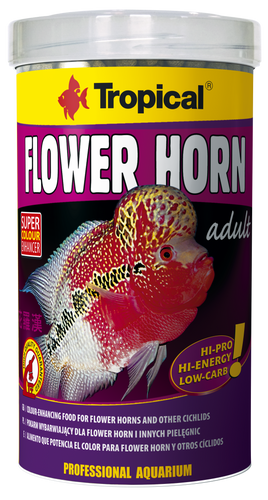 מזון פלאוור הורן צעיר 1000 מ”ל Tropical Flower Horn young