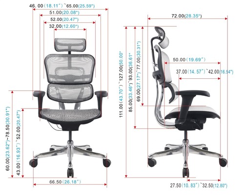 כיסא משרד ארגונומי Comfort Ergohuman Project