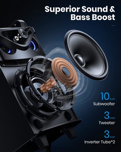 בידורית קריוקי ניידת Moukey MTs10-2 טרולי MK3016