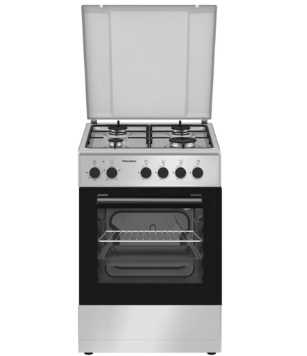 תנור משולב גז 50 פירלס PR 5005 IX סילבר Peerless