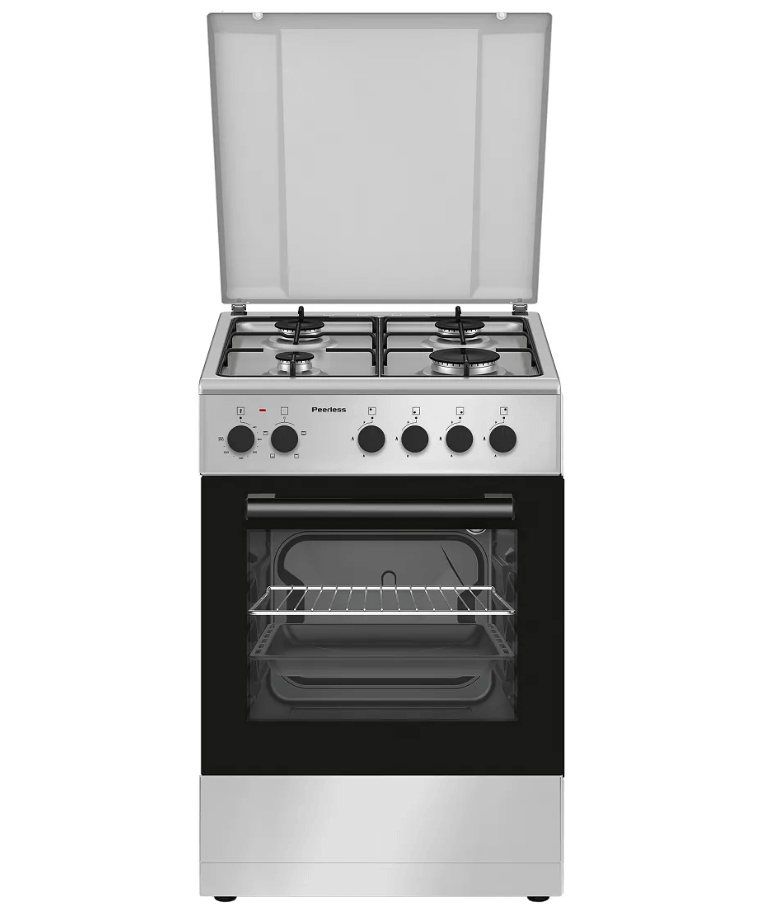 תנור משולב גז 50 פירלס PR 5005 IX סילבר Peerless