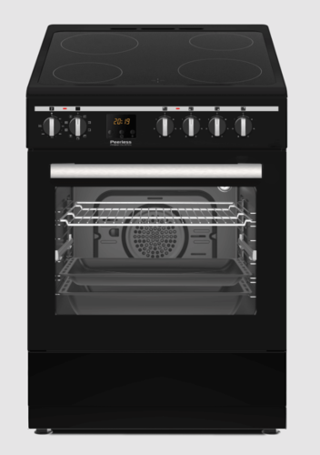 תנור משולב משטח קרמי PR 6060 VTR BLK שחור פירלס PEERLESS