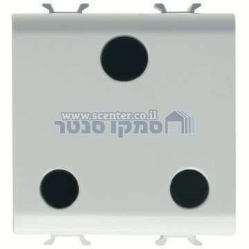 שקע בריטי 2 מודול Gewiss Chorus 250V