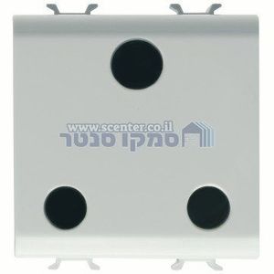 שקע בריטי 2 מודול Gewiss Chorus 250V