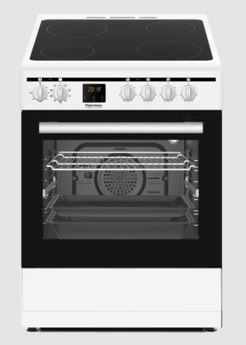 תנור משולב משטח קרמי 60 ס”מ PR 6060 VTR WHT  PEERLESS