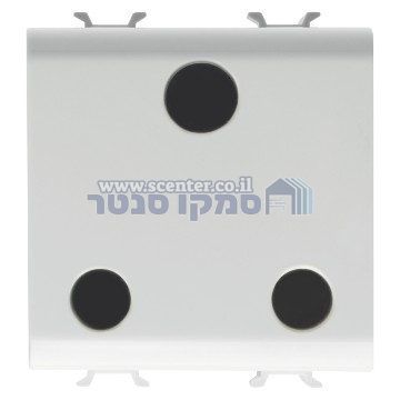שקע הודי דרום אפריקאי 2 מודול Gewiss Chorus 250V